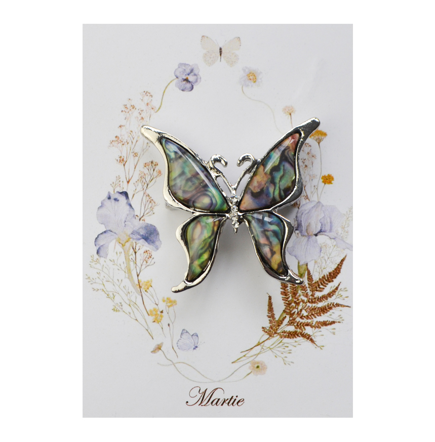 Fluture Argintiu Multicolor