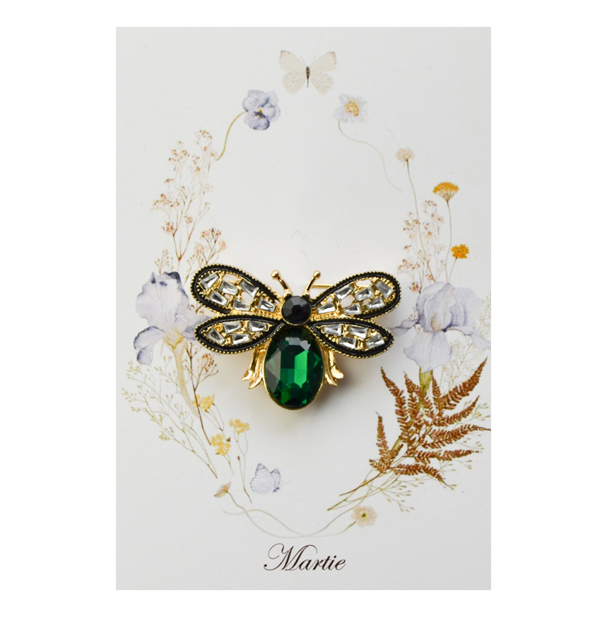 Brosa cu Piatra Verde